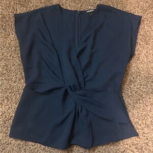 Express Navy Blue Blouse Size M